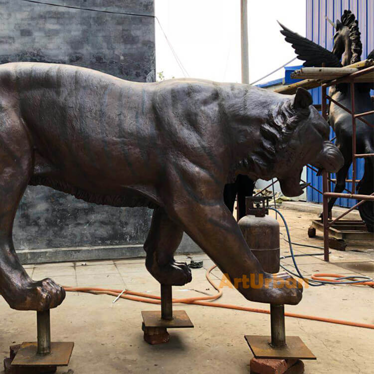 Life Size Bronze Tiger Statue