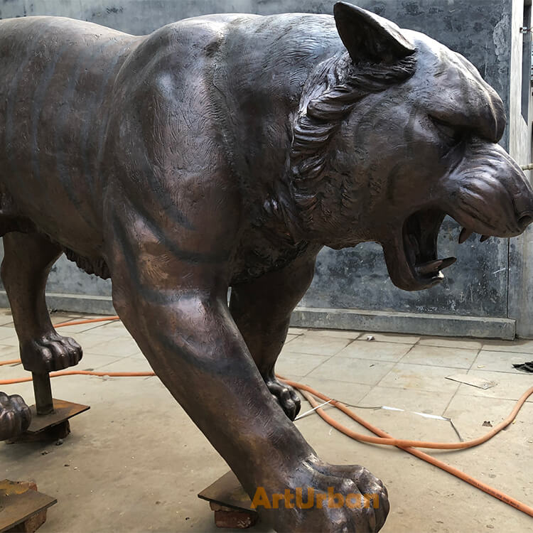 Life Size Bronze Tiger Statue