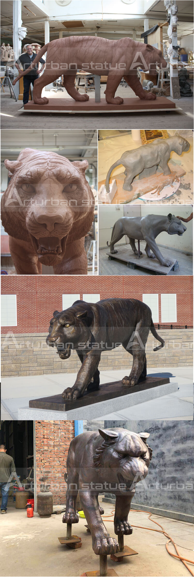 life size tiger statue