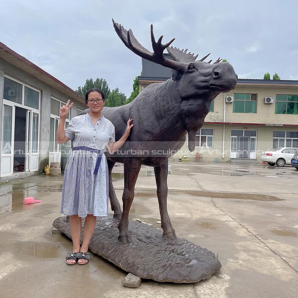large moose statue