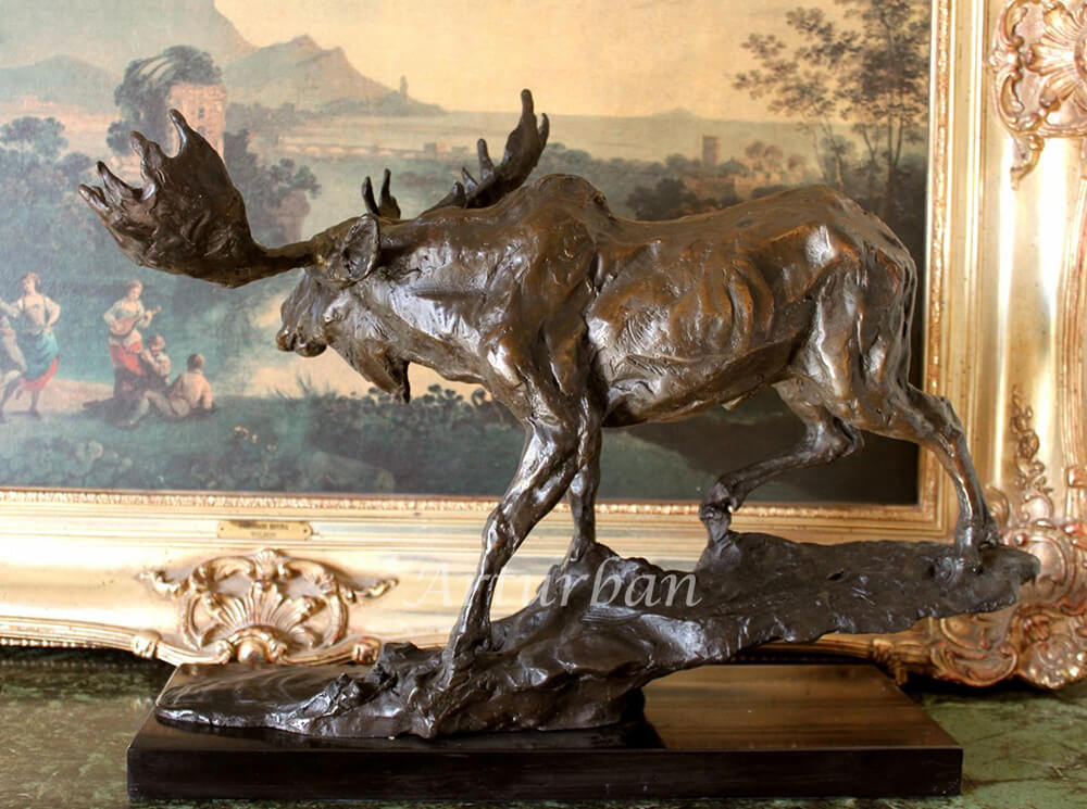 Life Size Moose Statue for Sale, Outdoor Garden Decoration