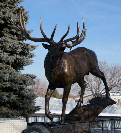 stag statue