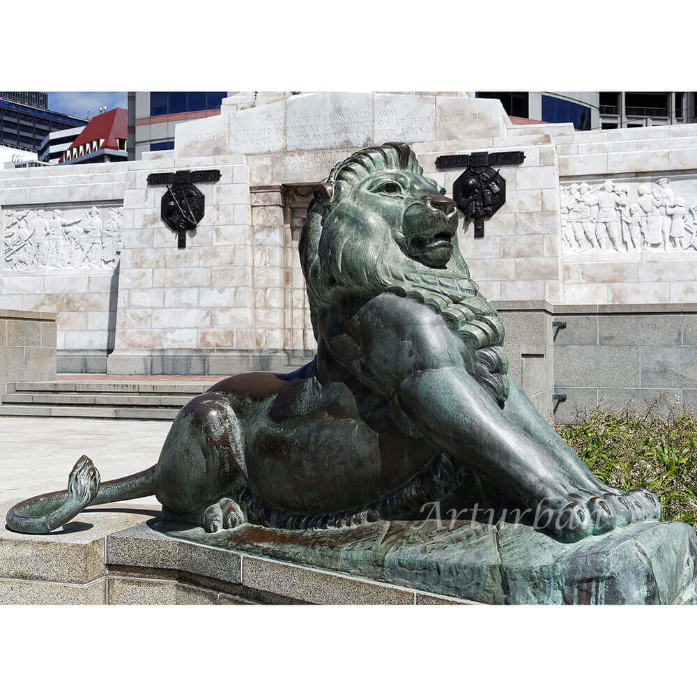 Large Lion Garden Statue