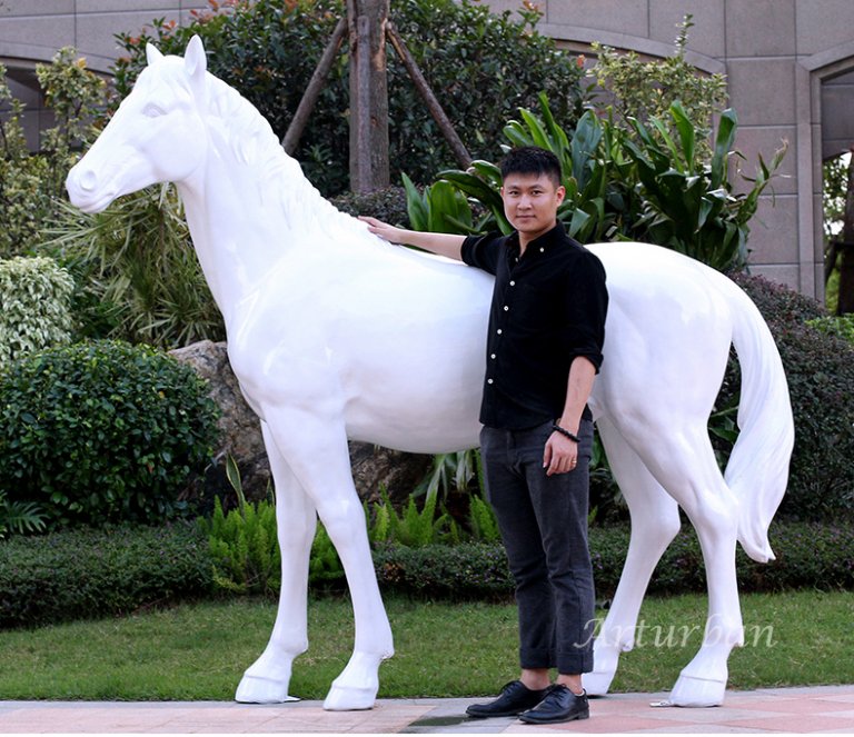 Life Size Fiberglass Horse for Sale