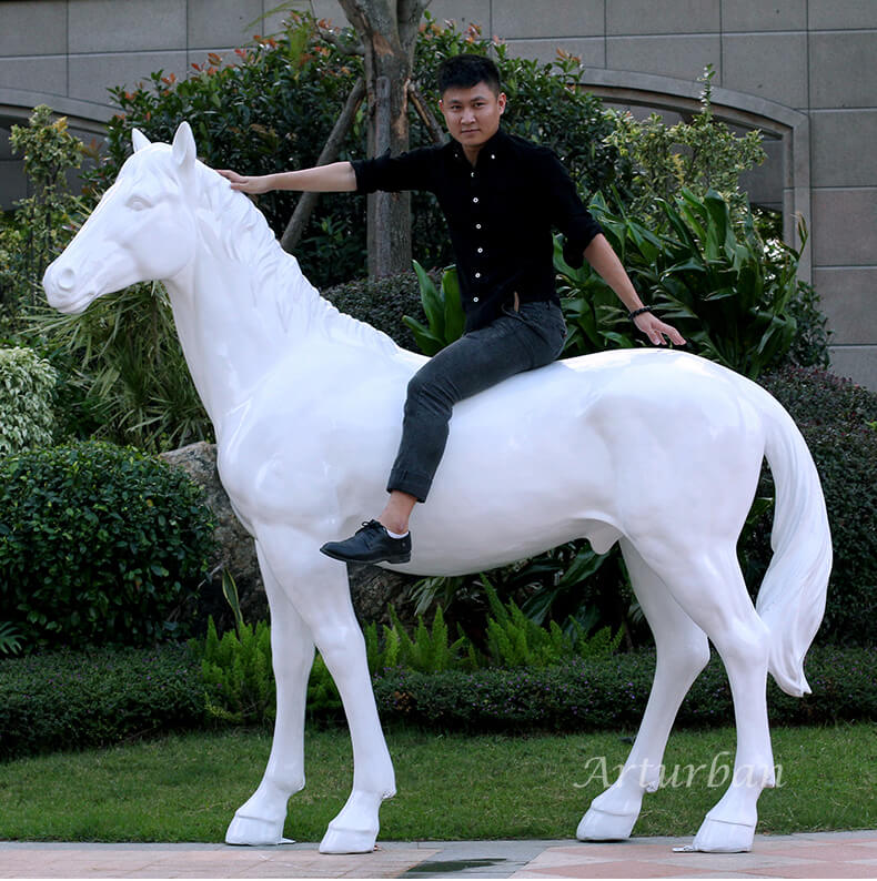 life size fiberglass horse