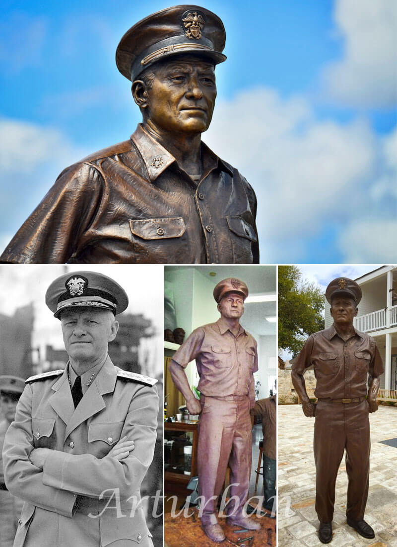  bronze military statues