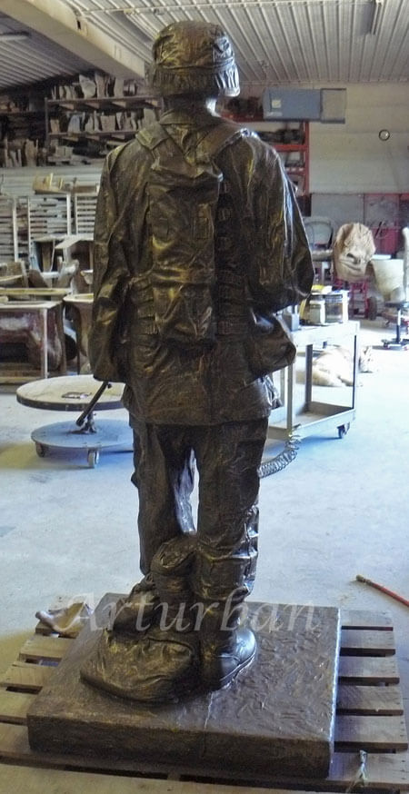 bronze soldier statues