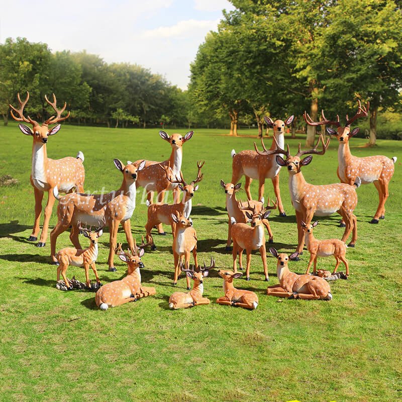 deer garden statue