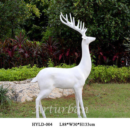 yard deer statues
