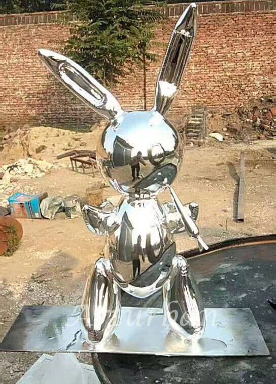 Jeff Koons Balloon Rabbit Price in Fiberglass Statue Replica