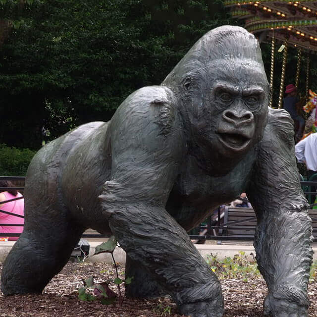 Large Gorilla Statue,Life Size Gorilla Sculpture for Sale