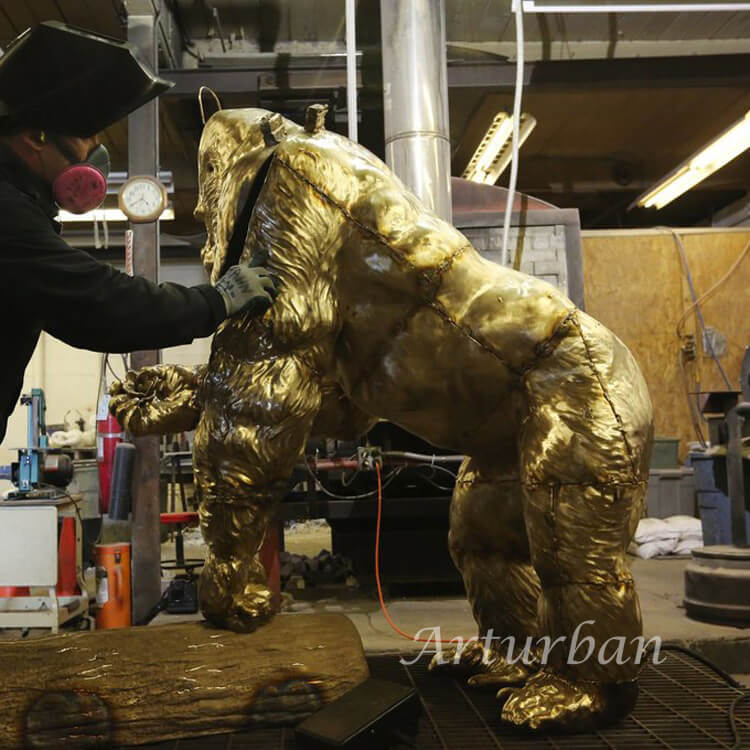 gorilla sculpture process