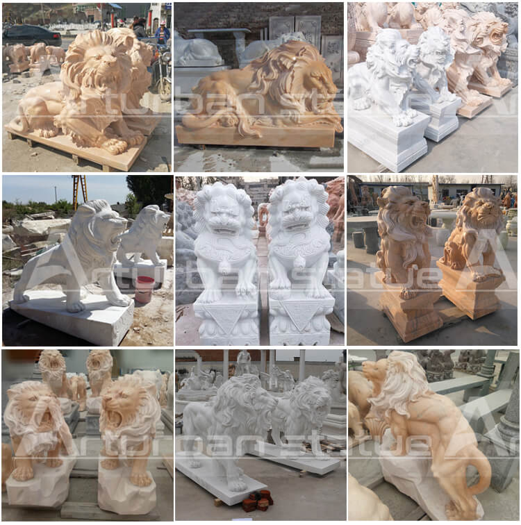 marble lion statue