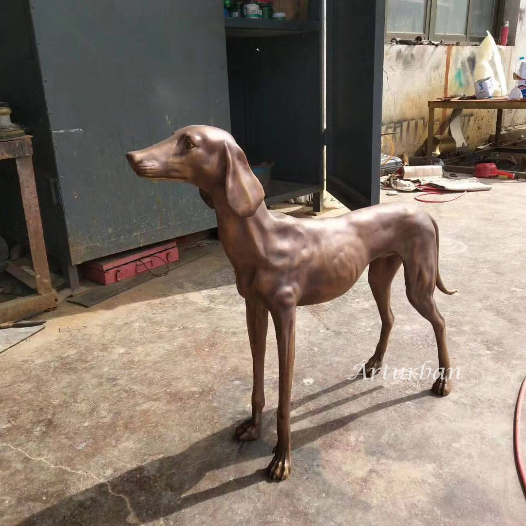 greyhound yard statue