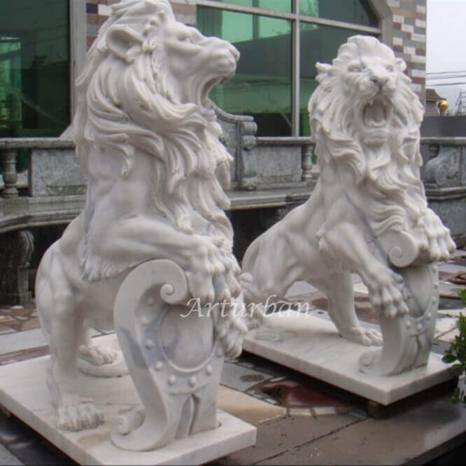 buy marble lion statues