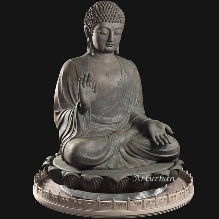 Large Custom Bronze Antique Buddha Statue for Sale