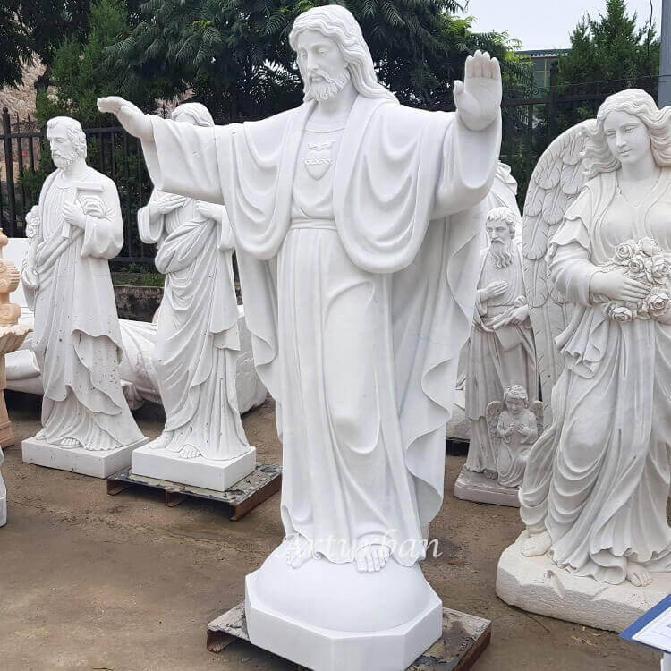 Outdoor Jesus Statue Open Arms