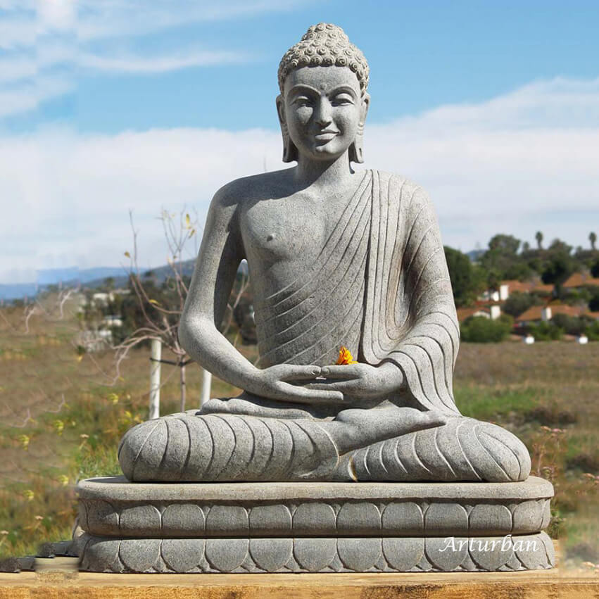 Granite Buddha Statue for garden outdoor decoration