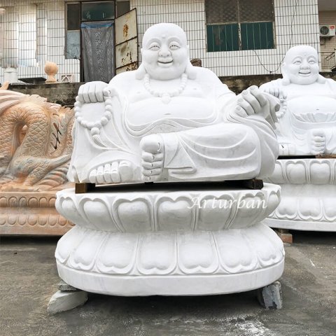 happy buddha garden statue
