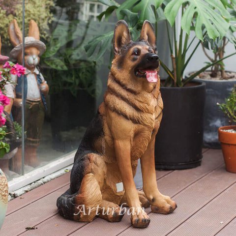 German Shepherd Statue