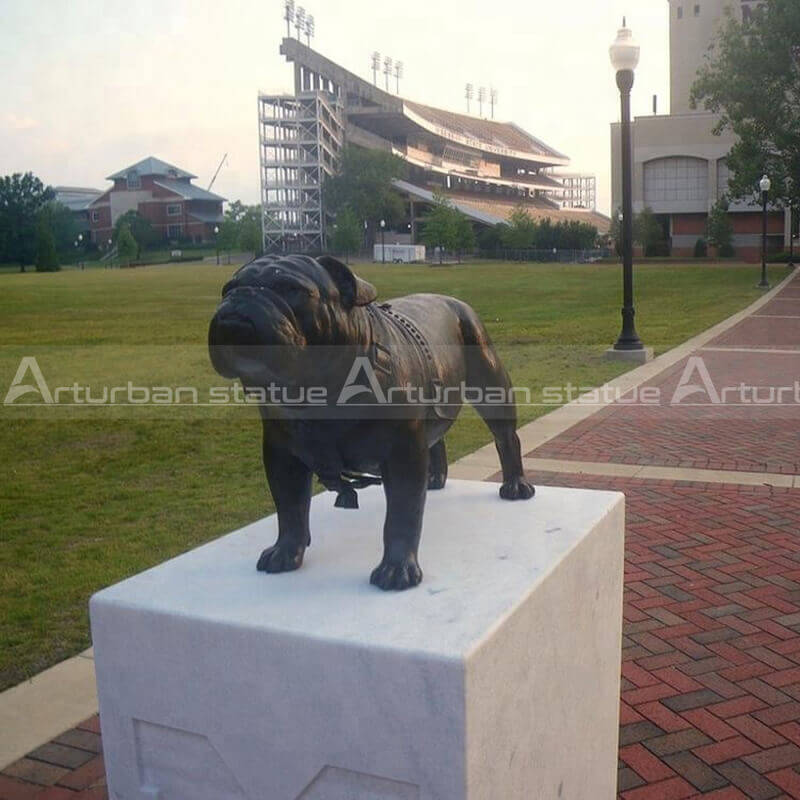 Life Size Bronze Bulldog Statue