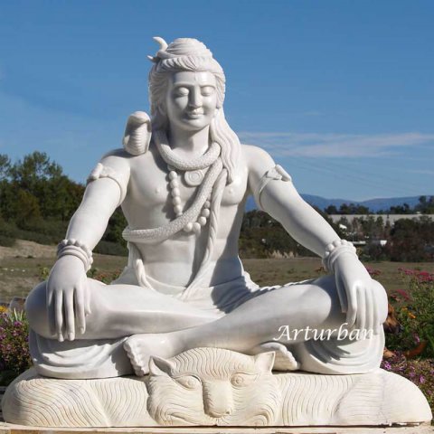 meditating shiva statue