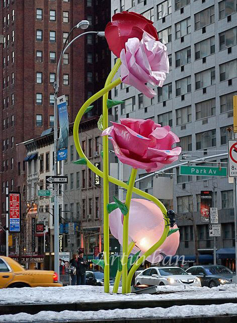 beautiful flower sculpture