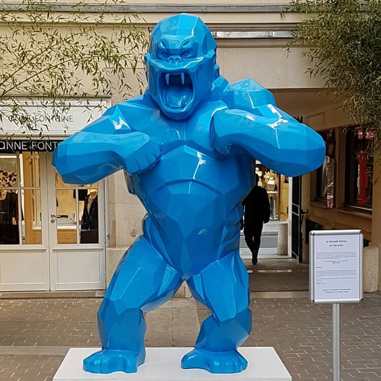 Life Size Gorilla Statue for Sale Oil Richard Orlinski Wild Kong