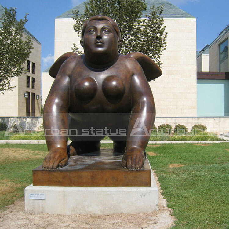  fat lady with wings sculpture