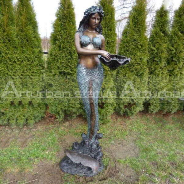 Mermaid Bronze Fountain