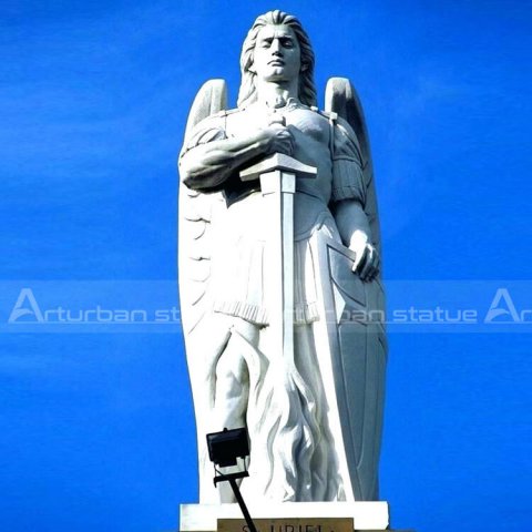 Saint michael archangel statue