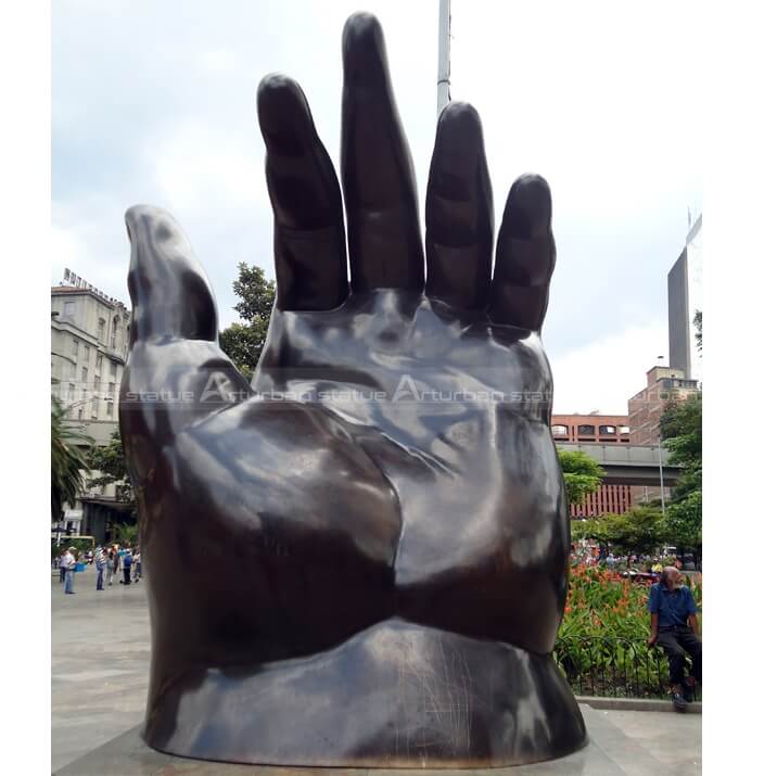 botero hand sculpture