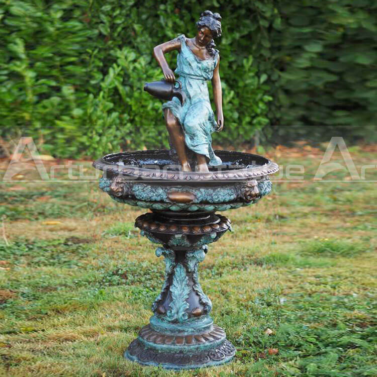 bronze lady fountain