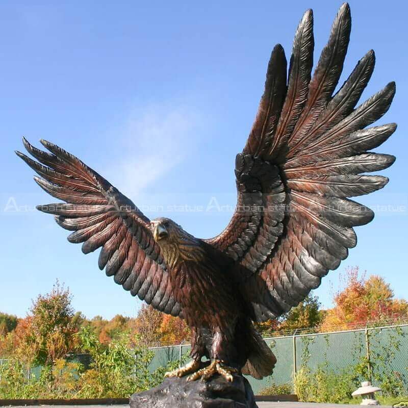 large eagle statues