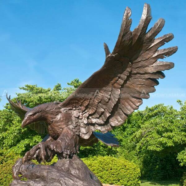 Bronze Eagle Statues