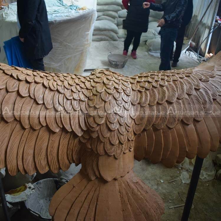 Large Size Bronze Eagle Statue Animal Bird Garden Sculpture