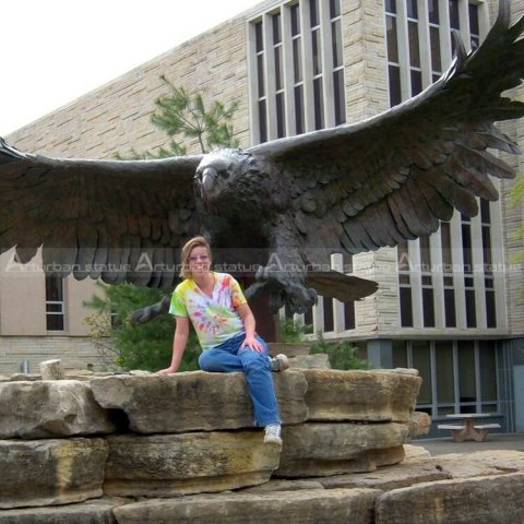 large eagle sculpture