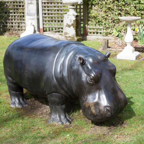 hippo outdoor statue