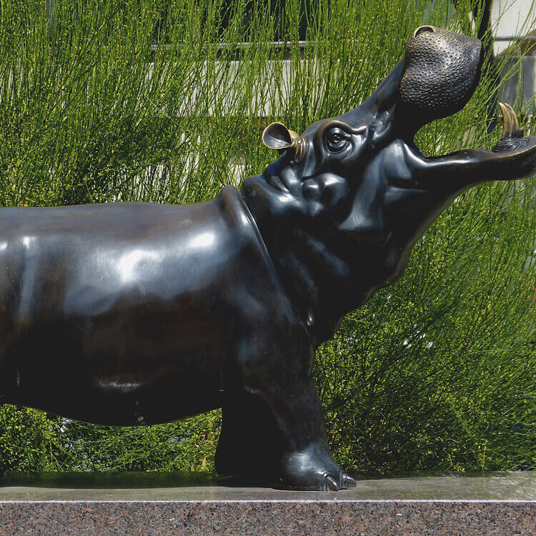 Hippo Garden Statue