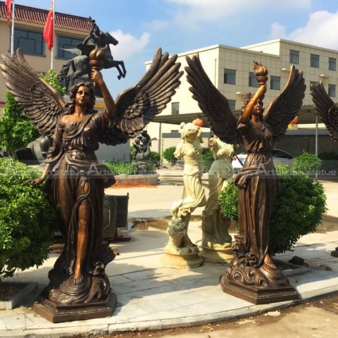 large garden angel statues