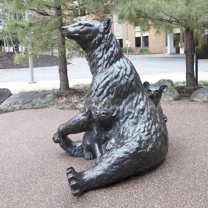 Metal Bear Sculpture