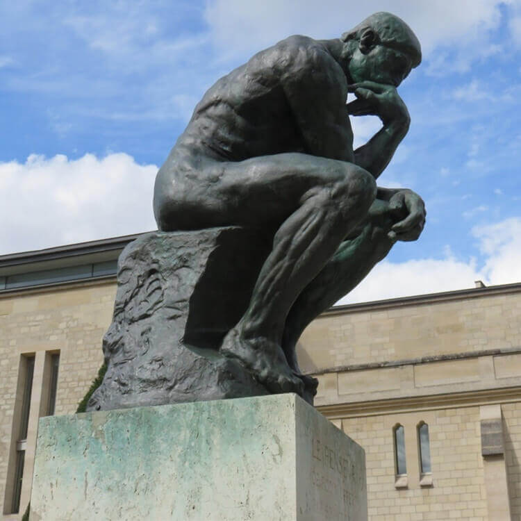 Thinker Man Statue,Famous Statue of Man Thinking