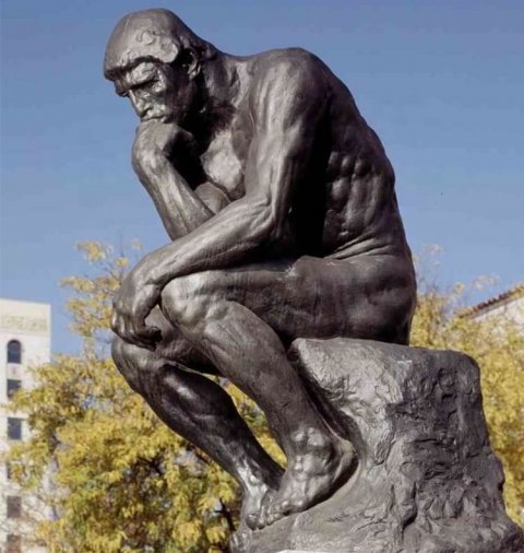 thinking man sculpture