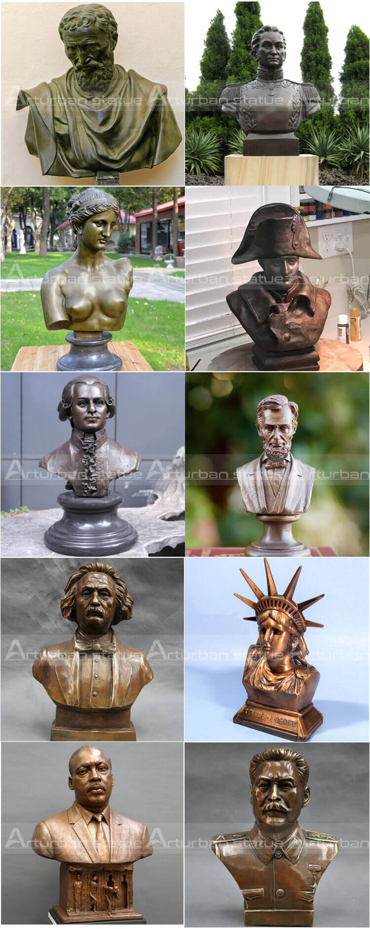 bust statue project cases