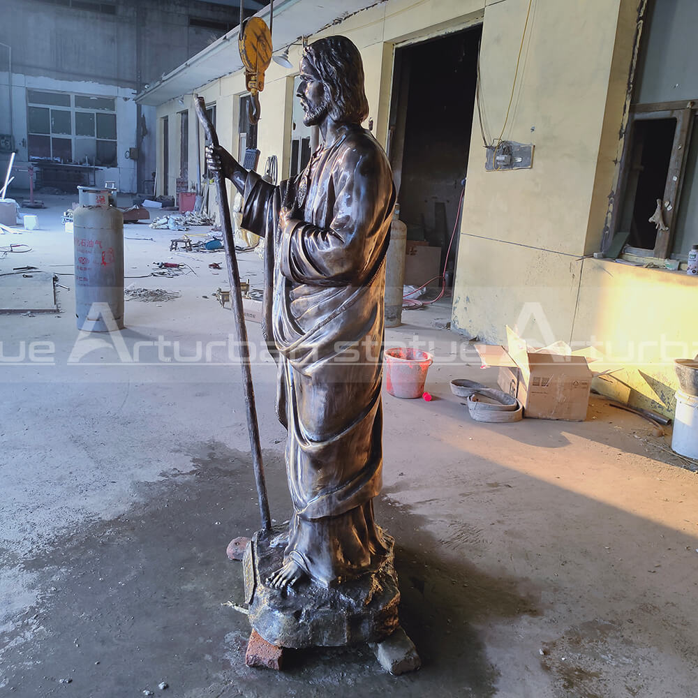 St Jude Sculpture Christian Patron Saint Statue for Garden Outdoor