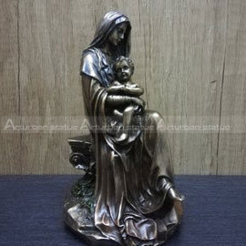 virgin mary and jesus statue