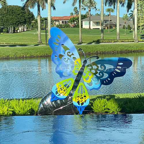 Large butterfly garden sculpture