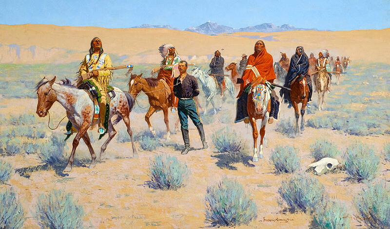 Frederick Remington western life painting