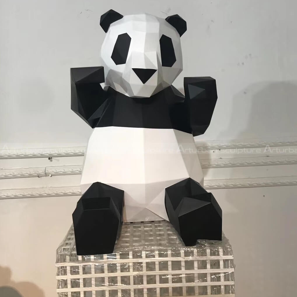 outdoor panda statue