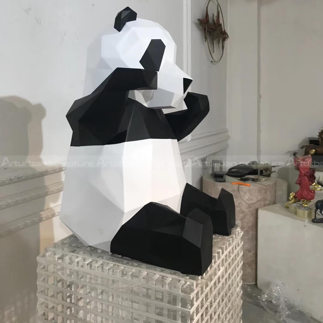 outdoor panda statue